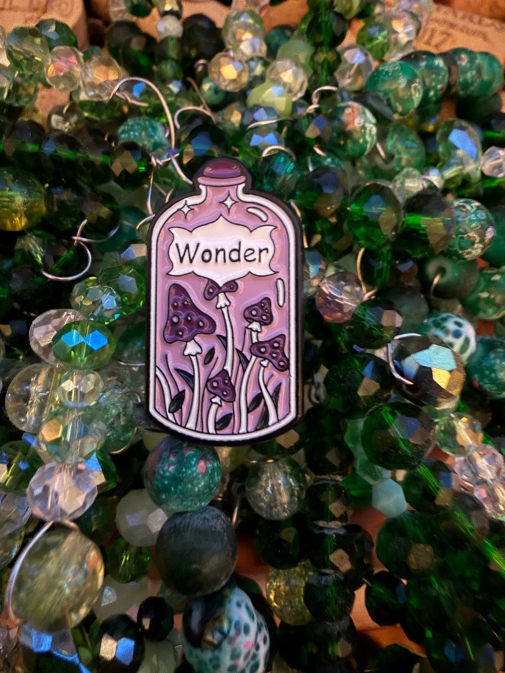 Wonder Mushroom Enamel Pin - Pink & Purple
